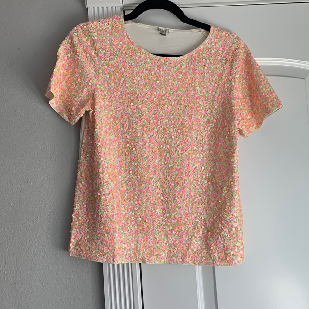 JCrew XS sequin top